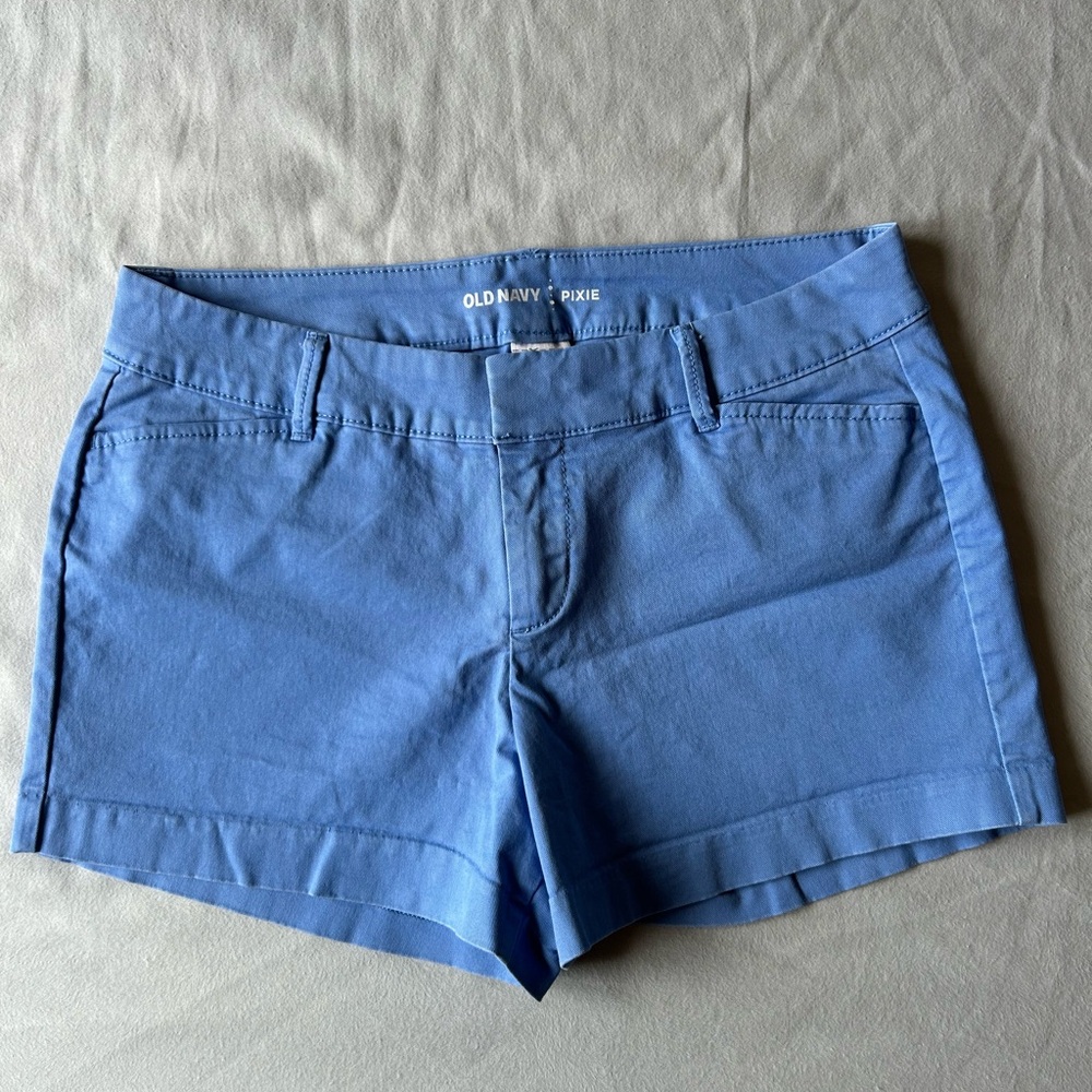 Old Navy Blue Pixie Shorts Casual Cotton
